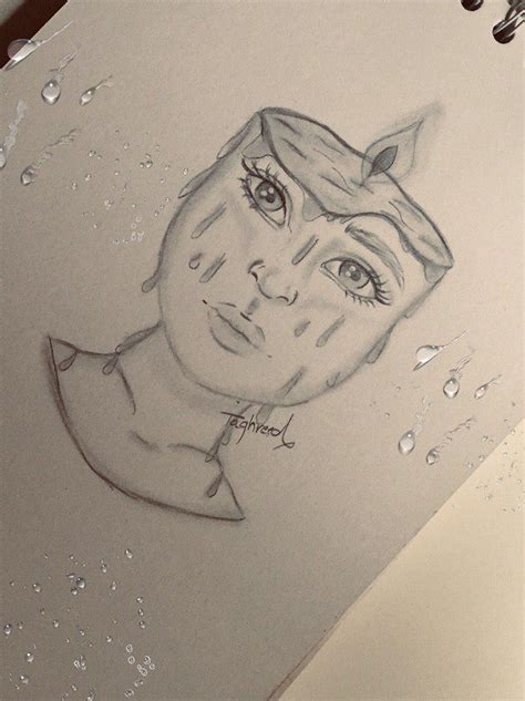 How To Draw A Face Of A Girl In Surrealism Way Easy Pencil Sketch