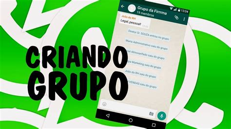 Como Criar Um Grupo No Whatsapp E Adicionar Pessoascontatos No Grupo