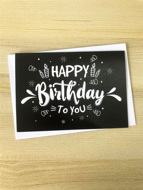 Happy Birthday Squiggles Card