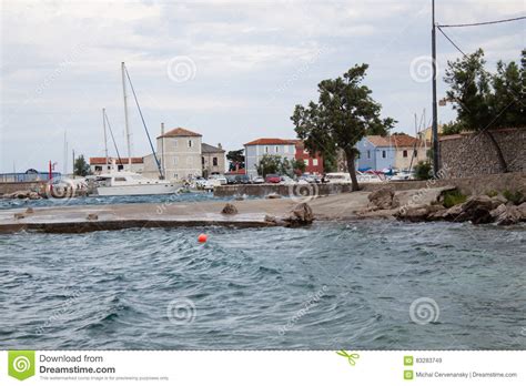 Nerezine Coast Harbour Croatia Editorial Stock Image Image Of Lights