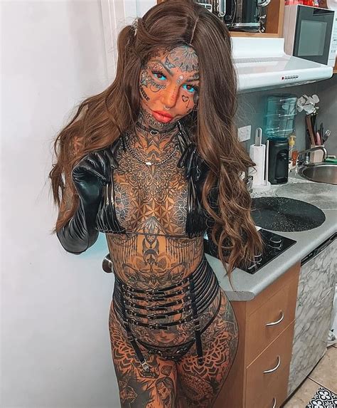 woman who spent 120k on body modifications shares latest addition to her appearance small joys