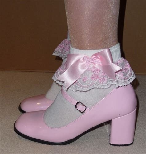 Frilly Socks And Pink Mary Janes
