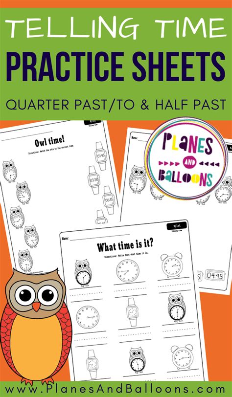 telling time worksheets quarter past quarter to and half past free printable