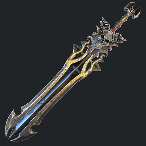 Fantasy Sword 18 Model Turbosquid 1508550