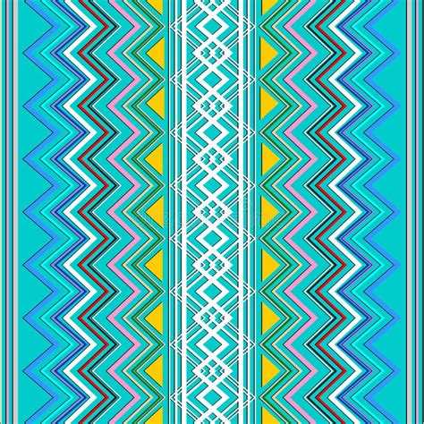 Zigzag Striped Seamless Pattern Stock Vector Illustration Of Lines