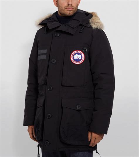 Mens Canada Goose Black Macculloch Parka Harrods {countrycode}