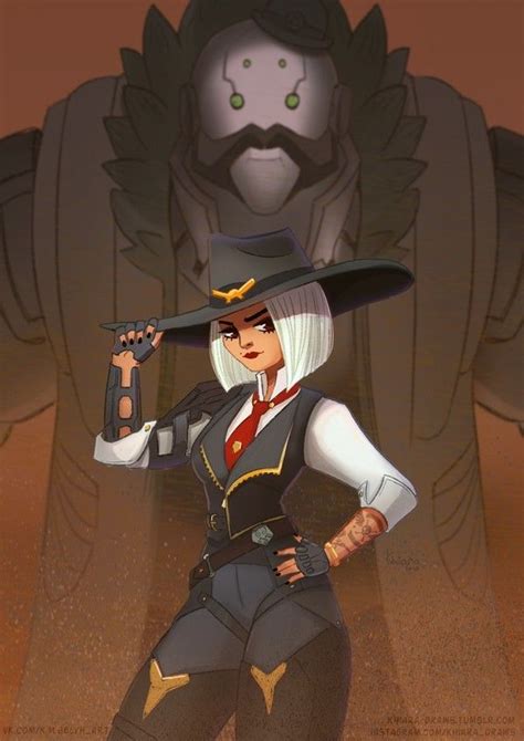 Ashe Overwatchby Khiaradraws Ashe Overwatch Overwatch Overwatch