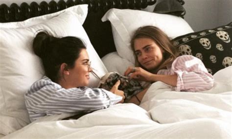 Kendall Jenner And Cara Delevingne Cuddle In Bed On Instagram Daily