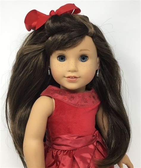 American Girl Doll ~ Grace ~ Brown Hair Blue Eyes Pierced Ears Retired