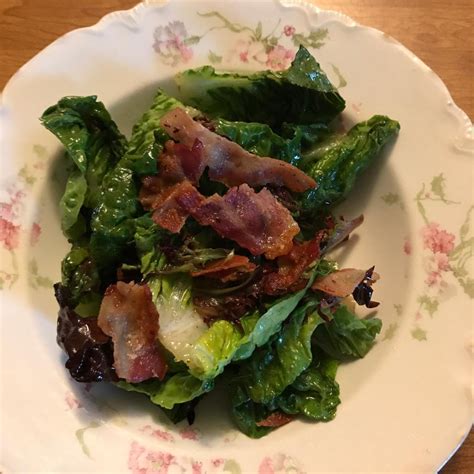 This Classic Southern Wilted Lettuce Salad With Warm Bacon Dressing Is