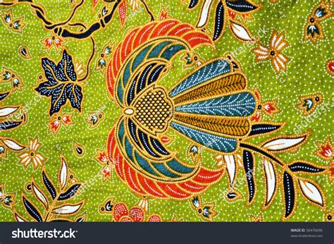 Green Batik Pattern Produce Malaysia Stock Photo Edit Now 56476696
