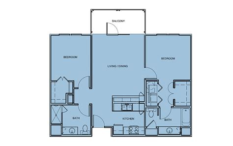 Floor Plans For 1000 Square Feet Apartments