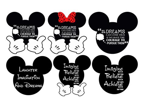 Disney Quote Svg Png Bundle Disney Mickey Minnie Quote Svg Etsy