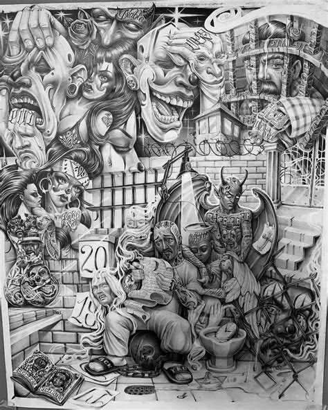 Pin By Thomas Marquez On Lowrider Prison Arte Prison Drawings