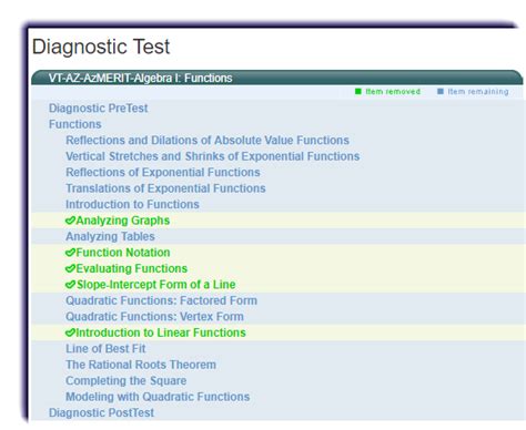Viewing Diagnostic Test Results Edgenuity
