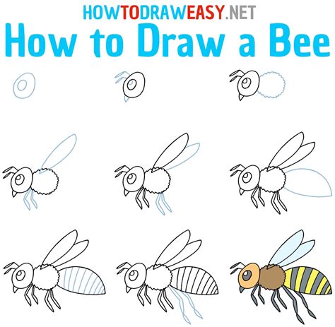 How To Draw A Bee Draw For Kids