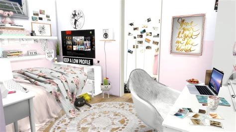 The Sims 4 Speed Build Girly Teenage Bedroom