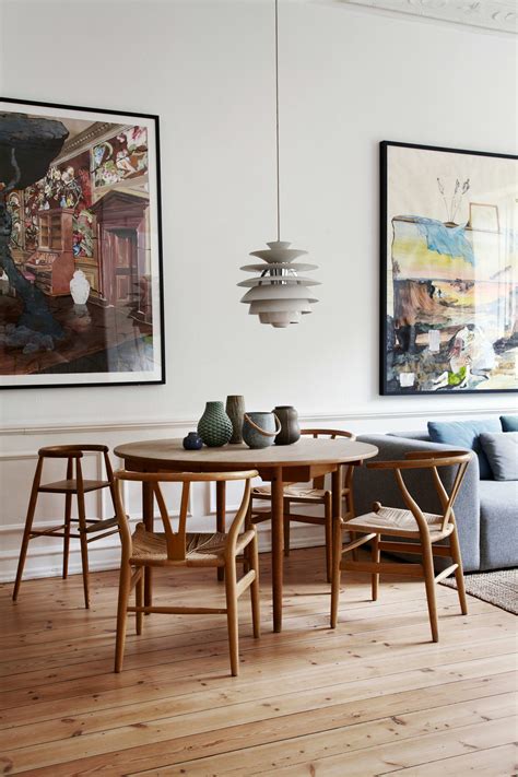 The Dining Table And Wishbone Chairs Are By Hans J Wegner And The High