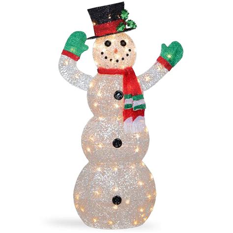 The Holiday Aisle Crystal Snowman Christmas Indooroutdoor Decoration And Reviews Wayfair