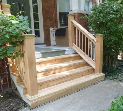 Wood Outdoor Steps Improvements And Repairs Front Porch