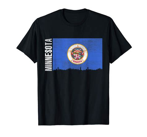 Vintage Minnesota Flag T Shirt Minnesota Tee T Shirt Minaze