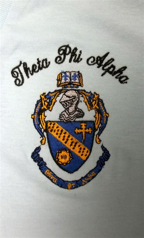 Theta Phi Alpha Embroidered Crest We Are Licensed With Over Greek