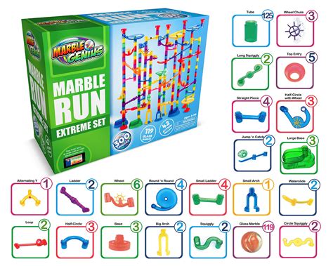 Buy Marble Genius Marble Run Extreme Set 300 Complete Pieces 118