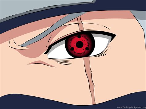 Naruto Shippuden Sharingan Kakashi Hatake Desktop Background