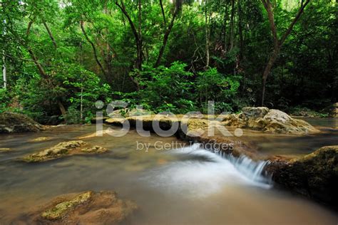 Waterfall With Blue Stream Stock Photo Royalty Free Freeimages