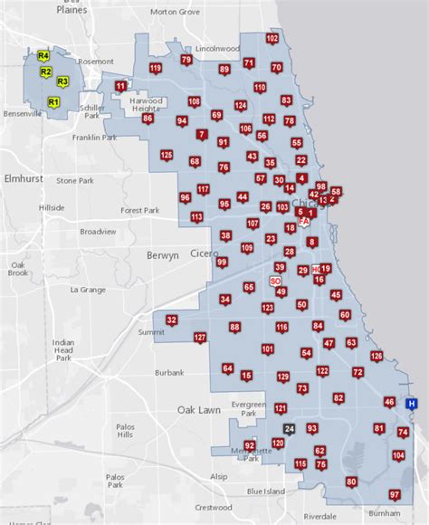 Map Of Chicago Fire Stations