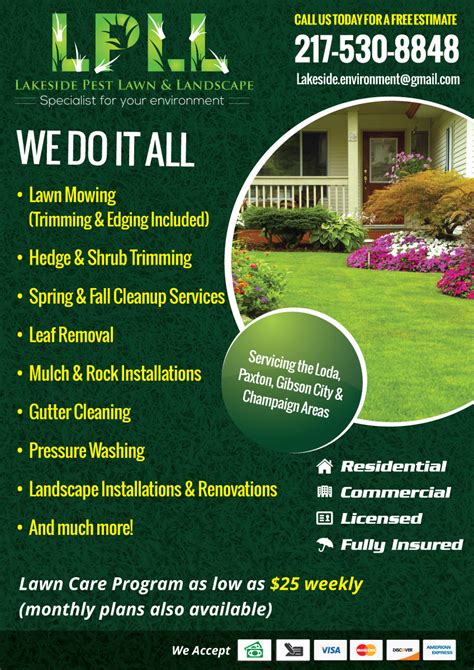 29 Colorful Professional Lawn Care Flyer Designs For A Lawn Care