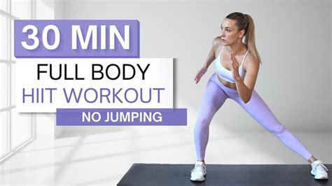 30 Min Full Body Hiit Workout No Repeats No Jumping High Intensity Youtube