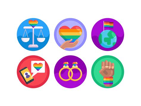 pride lgbt icons by dighital on dribbble