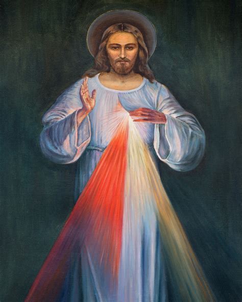 Divine Mercy Sh Catholic Picture Print Etsy
