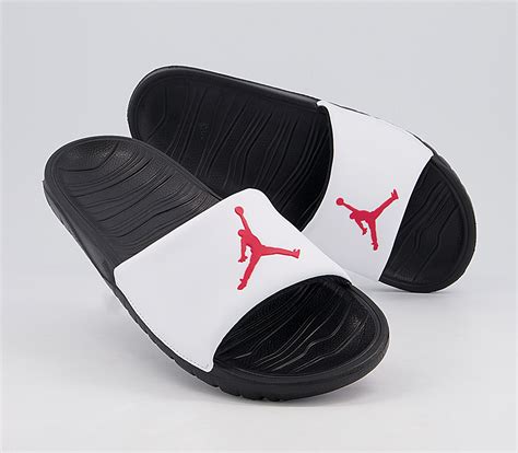 Jordan Jordan Break Slides White Red Mens Sandals