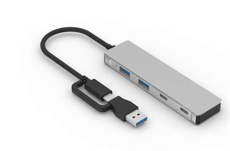 Usb C Hub To 2x Type C Data And 2x Usb 30 5gbps With Type A Adapter Cable