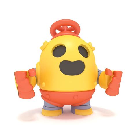 Gale is a chromatic brawler who could be unlocked as a brawl pass reward at tier 30 from season 1: Brawl Stars Robo Spike 3D printable model | CGTrader