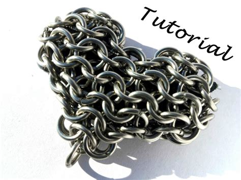 Chainmail Heart Tutorial Chainmail Heart Pattern Learn How To Make Your