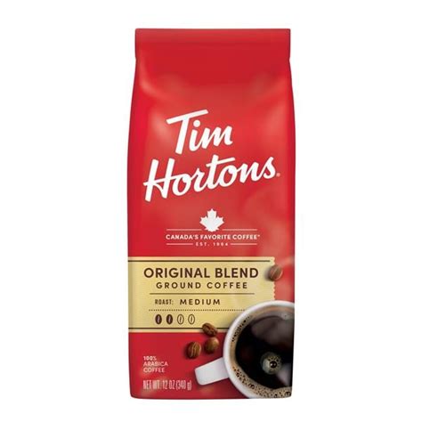 Tim Hortons Coffee Arabica Ground Medium Roast Original Blend