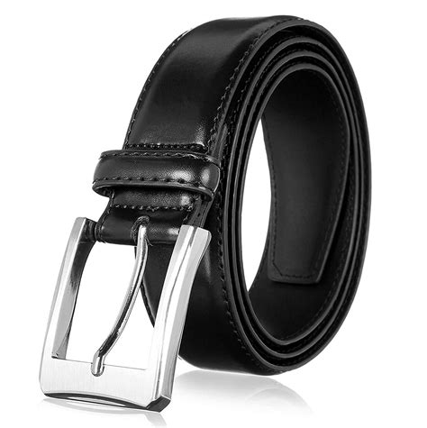 Kml Mens Belt Genuine Leather Dress Belts For Men With Single Prong