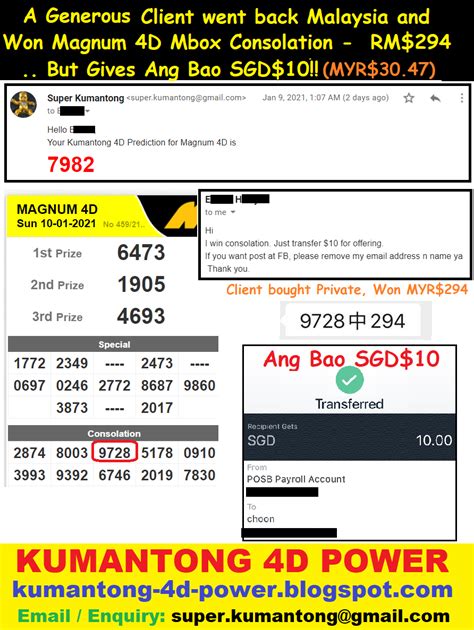 Easily find the 10 eur buying rate and selling rate in malaysia. Kumantong 4D Power Testimonials: A Generous Client Won RM ...