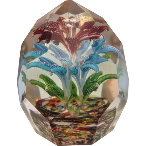 Antique Bohemian Glass Paperweight Ca 1900 From Chateau On Ruby Lane