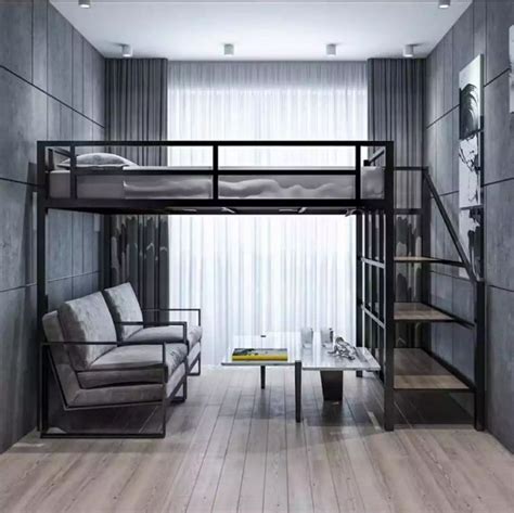Space Saving Metal Loft Bed Loft Beds For Small Rooms Modern Loft