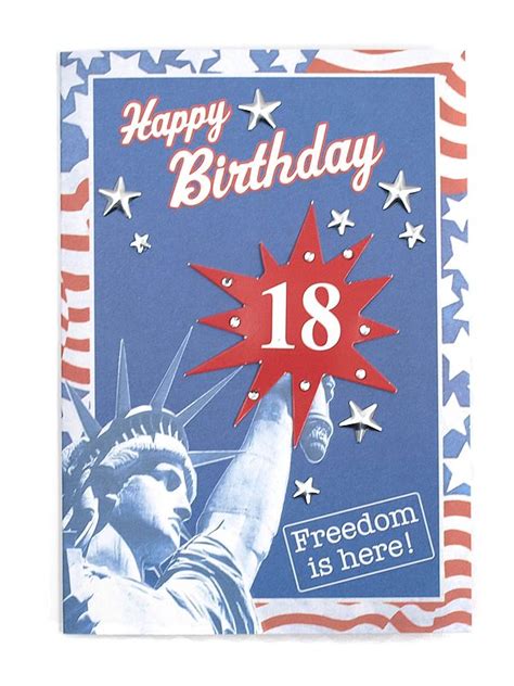 Geburtstagskarte zum 18. Geburtstag mit Briefumschlag - Online Geschenkeshop mit ...