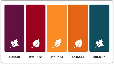 20 Best Fall Color Palettes For 2024 Venngage