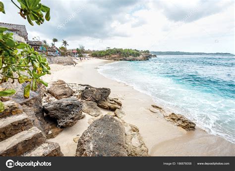 Dream Beach On Nusa Lembongan Bali Indonesa Stock Photo