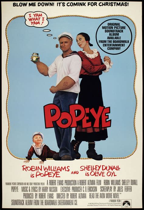 Vintage Movie Art Poster Popeye 0140 Etsy