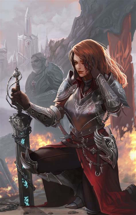 Artstation Knight Pu Reum Lee Fantasy Female Warrior Female Armor