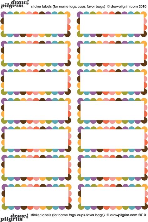 Draw Pilgrim Labels Printables Free Printable Tags Template