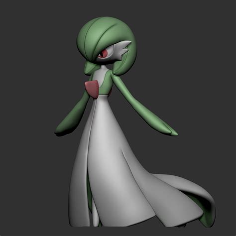 Stl File Gardevoir Pokemon・3d Printing Template To Download・cults